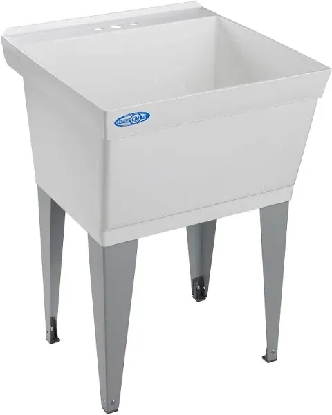 Mustee 15F 23" Utilatub Laundry Tub - Floor, White