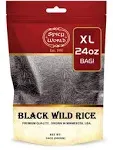 Spicy World Minnesota Grown Black Wild Rice 24oz Bag (1.5LB) | Premium Qualit...