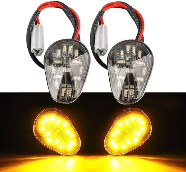 HUSUKU Amber LED Turn Signal Indicator Light Lamp Flush Mount for Yamaha YZF R1 R3