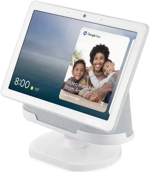 Wasserstein - Adjustable Stand for Google Nest Hub Max - Chalk- 2 Pack