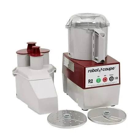 Robot Coupe R2NCLR Commercial Combinatior Processor with w Discs and Juice/Coulis Extractor Kit, 3 L Plastic Bowl, Clear