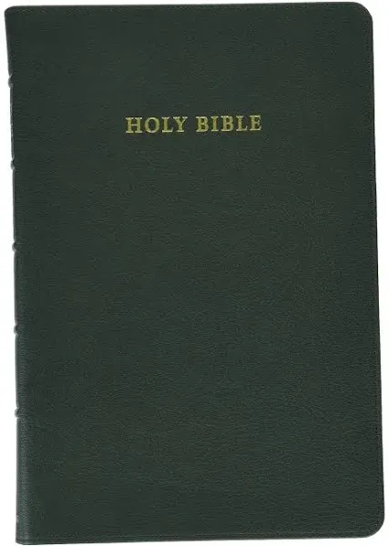 KJV Topaz Reference Edition, Dark Green Goatskin Leather, KJ676:XRL