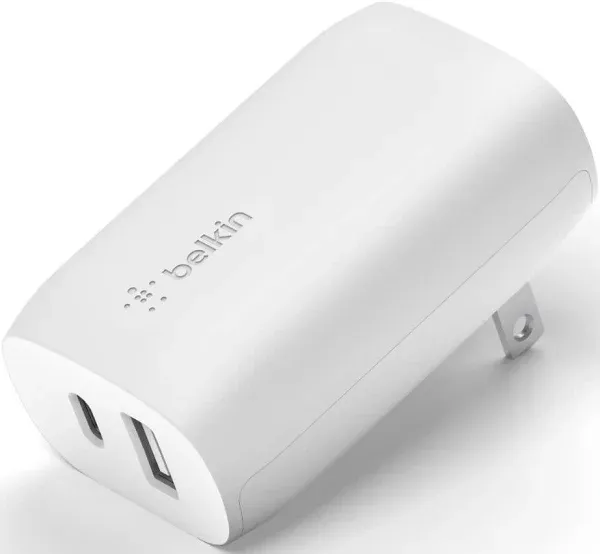 Belkin BOOST CHARGE USB Type-A/C Wall Charger for Most Smartphones White