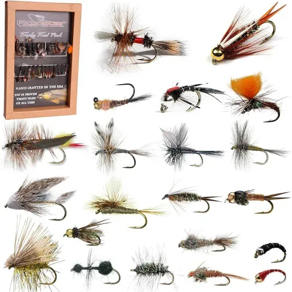 RoxStar Fishing Fly Shop Trophy Trout Fly Assortment