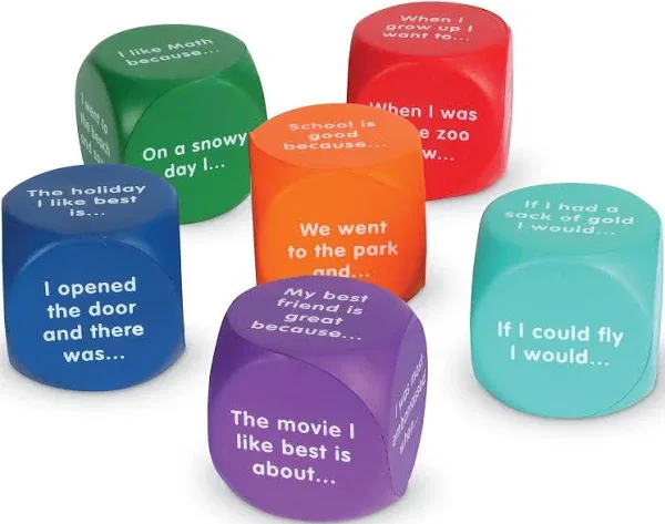 Learning Resources Writing Prompt Cubes