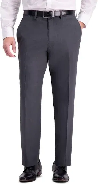 Haggar Men&#039;s Travel Performance Stria Tic Tailored Fit Suit Pants, Grey 32Wx32L