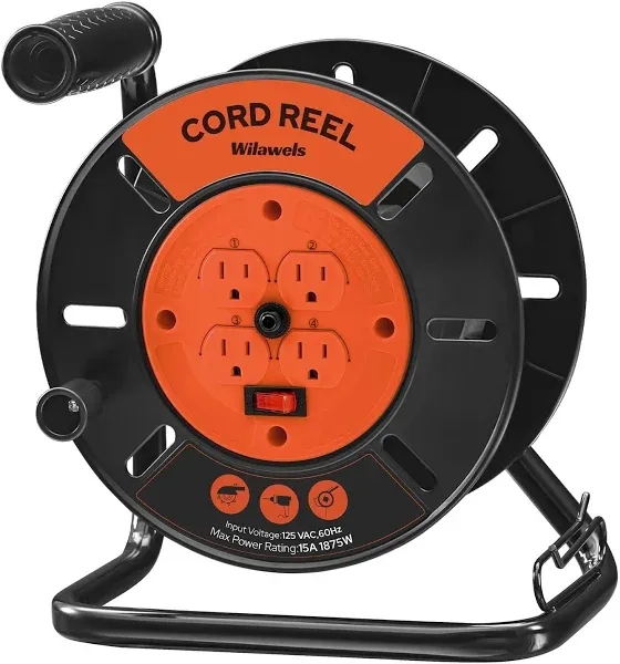 WILAWELS Extension Cord Storage Reel