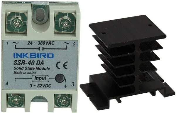 New All-purpose INKBIRD 40A SOLID STATE RELAY SSR for Temperature Controller