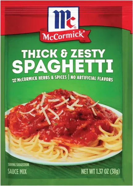 Mccormick Thick Zesty Spaghetti Sauce Mix