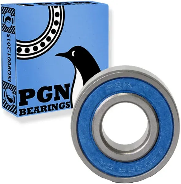 PGN 6203-2RS C3 Clearance Sealed Ball Bearing - Chrome Steel