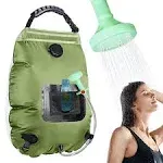 KIPIDA Solar Shower Bag,5 Gallons/20L Solar Heating Camping Shower Bag