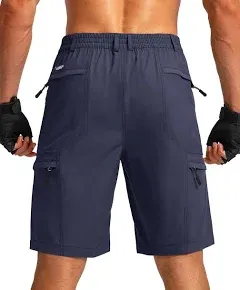 Viodia Men Hiking Cargo Shorts with 6 Pockets Quick Dry Lightweight Stretch Shorts for Men Outdoor Fishing Golf Shorts