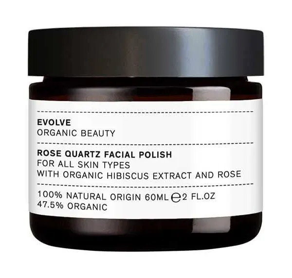 Evolve Organic Beauty Face Scrub - Exfoliates & Illuminates, Vegan & Cruelty-Free - 2 oz