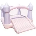 Bounceland Party Castle Daydreamer Cotton Candy Bounce House, 16.4 ft L x 13.1 ft W x 9.3 ft H, Basketball Hoop, UL Blower Inclu