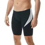 TYR Shexa7a Men's Hexa Curve Splice Jammer Swimsuit - Black/White, 28