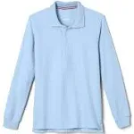 French Toast Boys Long Sleeve Pique Polo, Blue