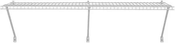 1074 Heavy-Duty Wire Shelf Kit, 4-Feet X 16-Inch, White