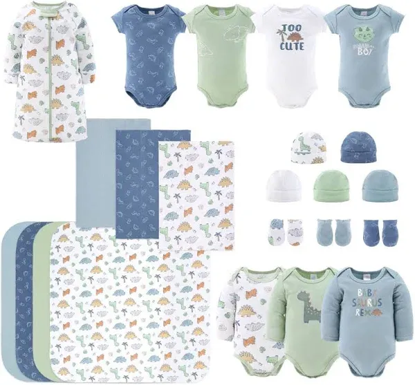 The Peanutshell Baby Saurus Layette Gift Set