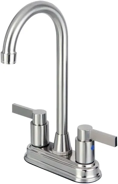 Kingston Brass KB849.NDL NuvoFusion 1.8 GPM Standard Bar Faucet - Nickel