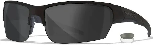 MILITARY WILEY-X WX VALOR MATTE BLACK GLASSES SMOKE GREY LENSES EYE PRO CHVAL01