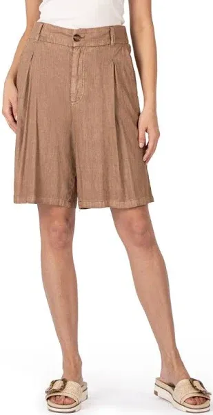 KUT from the Kloth Women's Nicolette-Linen Shorts with Pleats