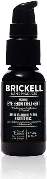 Brickell Men's Restoring Eye Serum Treatment For Men, Natural And