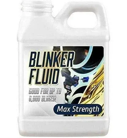 Blinker Fluid-Hand HELD Version-Hilarious Gag Gift-Stocking Stuffer-Car Prank-8 oz Empty Bottle