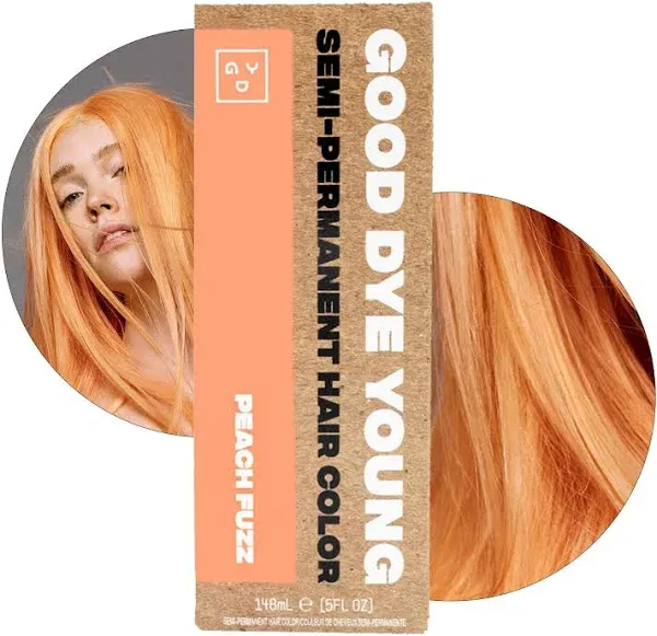 Good Dye Young “PEACH FUZZ” Orange Semi Permanent Hair Dye Color Punk