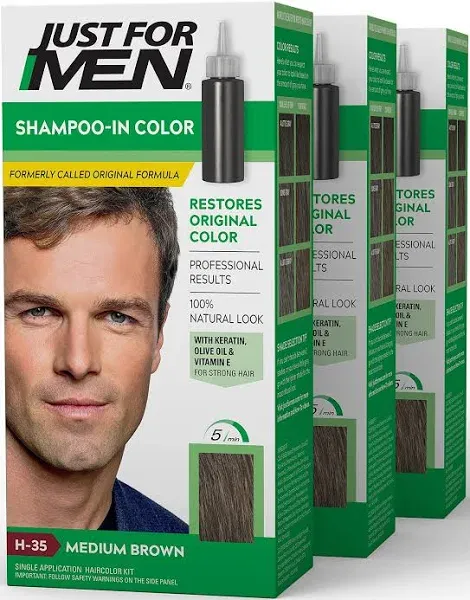 Just for Men Original Formula Hair Color, H-40 Medium Dark Brown