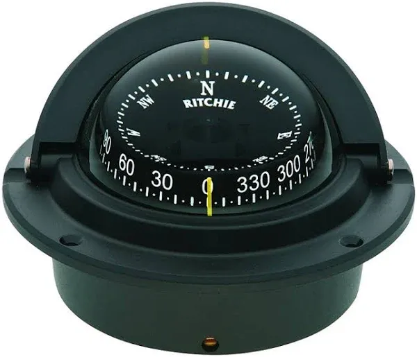 Ritchie - F-83 Voyager Compass - Flush Mount - Black