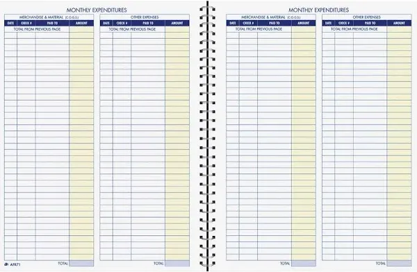 Adams Monthly Format Book