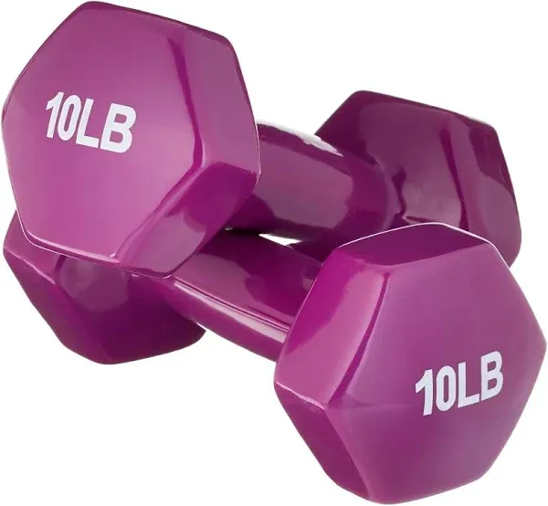 Amazon Basics Vinyl Coated Dumbbell Hand Weights