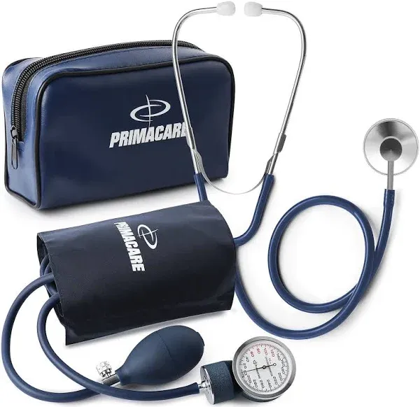 Primacare Ds-9197-bl Classic Series Adult Blood Pressure Kit with Stethoscope, Blue