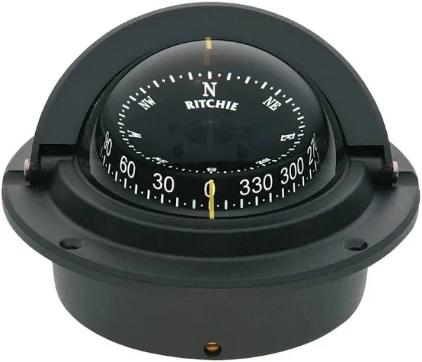 Ritchie - F-83 Voyager Compass - Flush Mount - Black