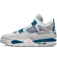 Air Jordan 4 Retro (GS) - Off White / Military Blue / Neutral Grey 4Y