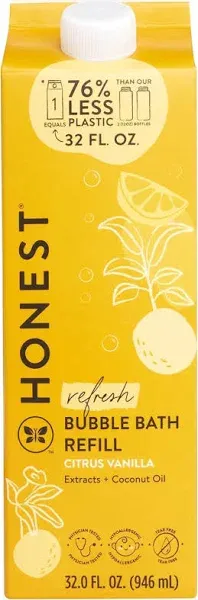 The Honest Company Foaming Bubble Bath Refill Carton