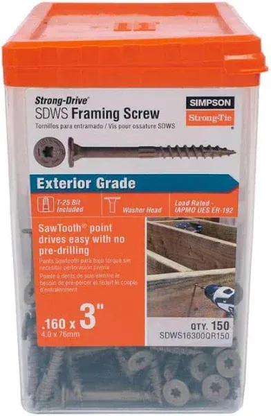 Simpson Strong-Drive SDWS Framing Screws