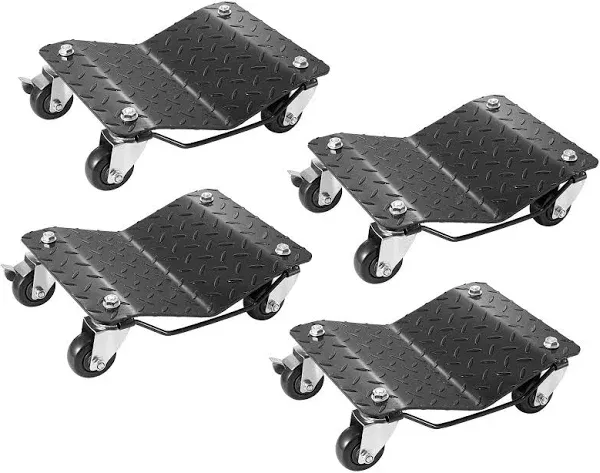 VEVOR Wheel Dolly 6000 lbs/2722 kg Car Moving Dolly Wheel Dolly Car Tire Stake Set of 4 Piece