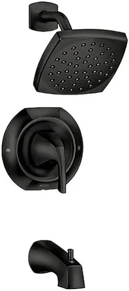 Pfister® Penn™ One-Handle 1-Spray Matte Black Bathtub Shower Faucet