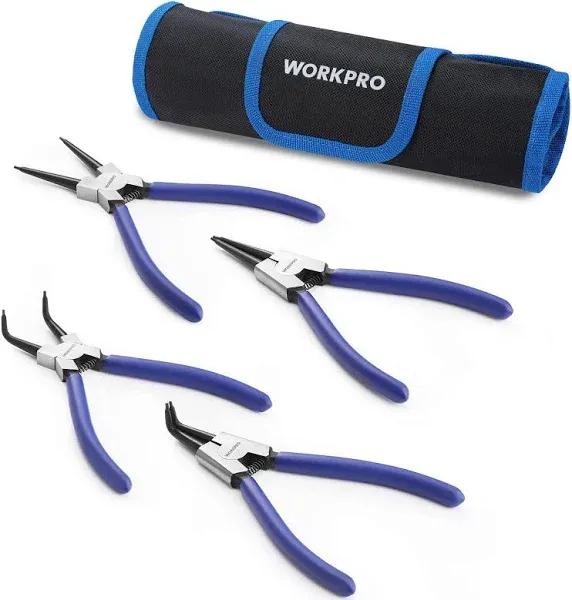 WORKPRO 4-Piece Snap Ring Pliers Set