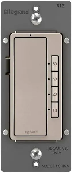 Legrand radiant 4 Button Indoor Digital Countdown Timer Nickel