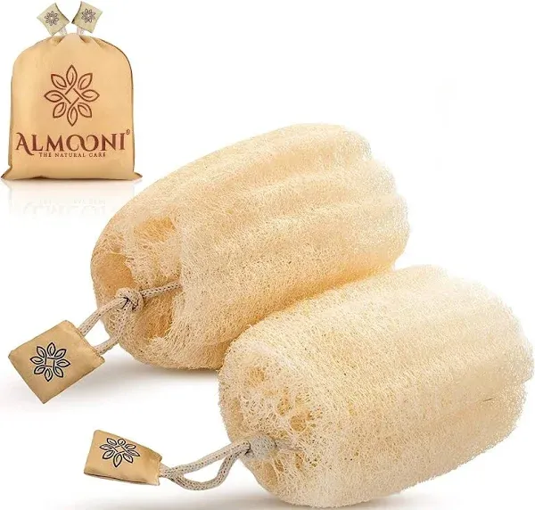 Egyptian Loofah Exfoliating Body Scrubber, Natural Real Egyptian Shower Loofa...