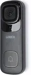 Lorex 4K Wired Video Doorbell (32GB) Black.