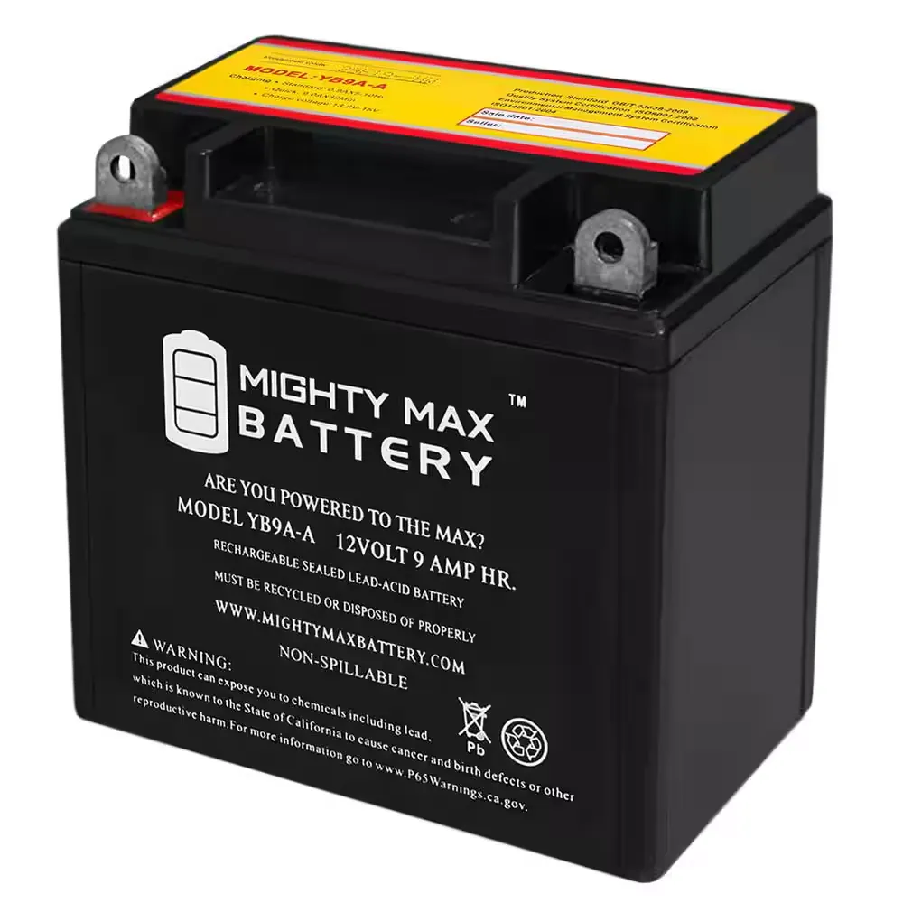 YB9A-A 12V 9AH 130 CCA Replacement Battery for Parts Unlimited YT9A-A