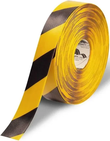 NMC HDT2BKYL 50 Mil Heavy Duty Floor Tape, Bk/Yl