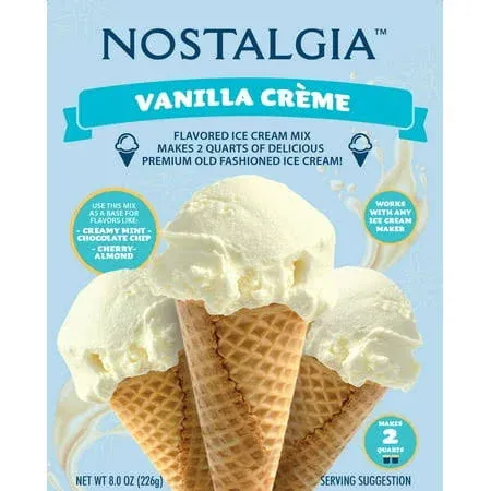 Nostalgia Vanilla Ice Cream Mix