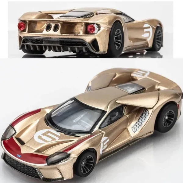 AFX Ford GT Heritage #5 Gold HO Slot Car