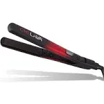 Chi Lava 1" Volcanic Ceramic Hair Styling Flat Iron, Black/Red