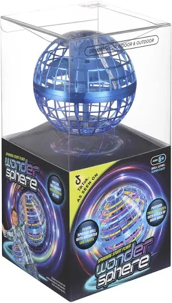 Wonder Sphere Magic Hover Ball Blue Color Skill Level Easy STEM Certified