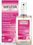 Weleda Wild Rose 24h Deodorant Spray, 3.4 Ounce